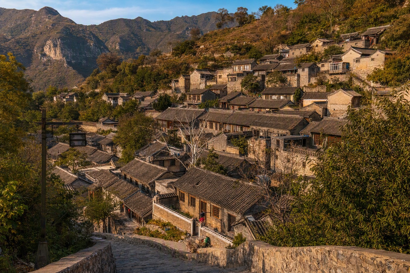 爨底下村明清四合院建筑群实景